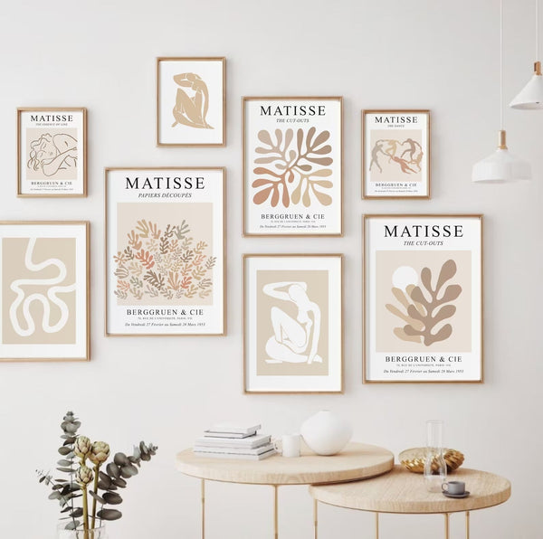 Beige Matisse Papiers Billedvæg 