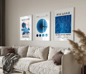 Blå Matisse Plakater Til Hjemmet  - Blå Plakater  Billedvæg