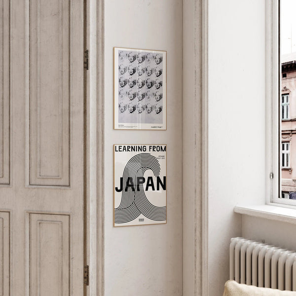 Learning From Japan Plakat med minimalistisk japansk design, ideel til moderne indretning.