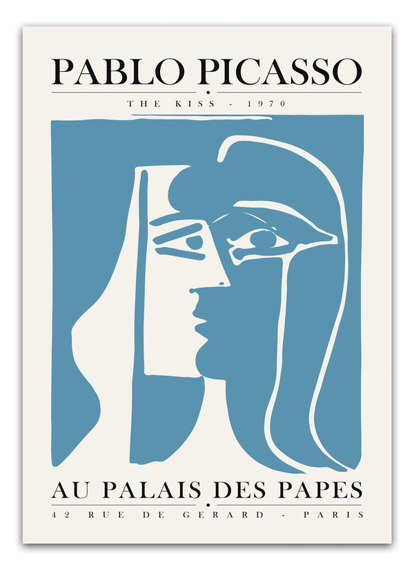 Au Palais Des Papes med Pablo Picasso" er en fantastisk farverig plakat