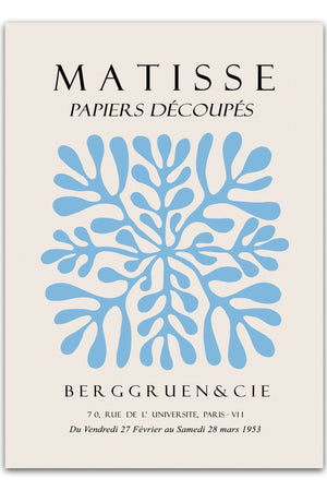 Blue Berggruen Matisse Plakat