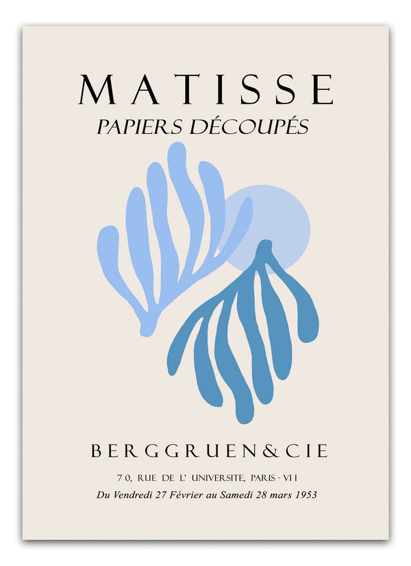 Blue Flower Matisse Plakat