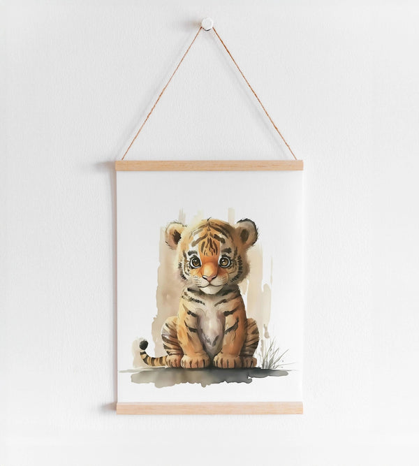 Børneplakat med dyr - "Tiger" Ellens ShopBørneplakat med dyr - "Tiger"