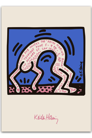 Breakdancer - Keith Haring Plakat