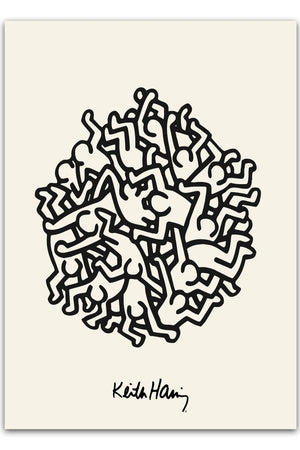 Cluster Circle - Keith Haring Plakat