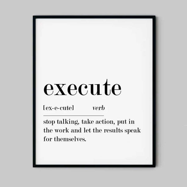 Citatplakater - Execute Definition Ellens Shop