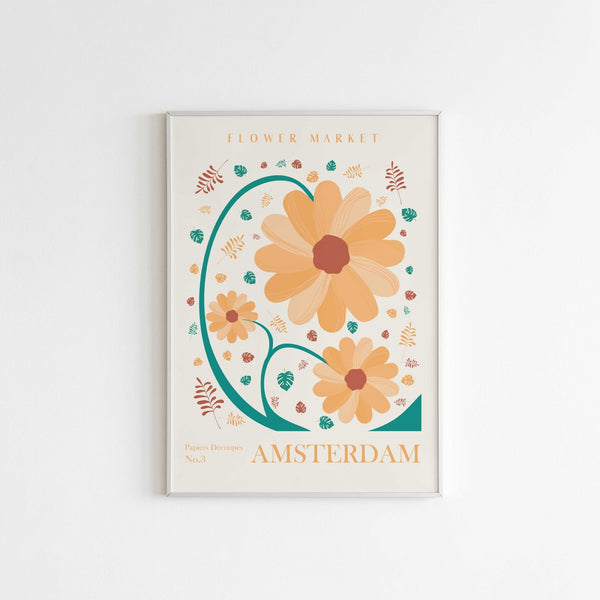 Matisse Plakat | "Flower Market Amsterdam No.3" Poster  | Køb plakat