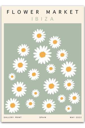 Flower market - Ibiza Plakat