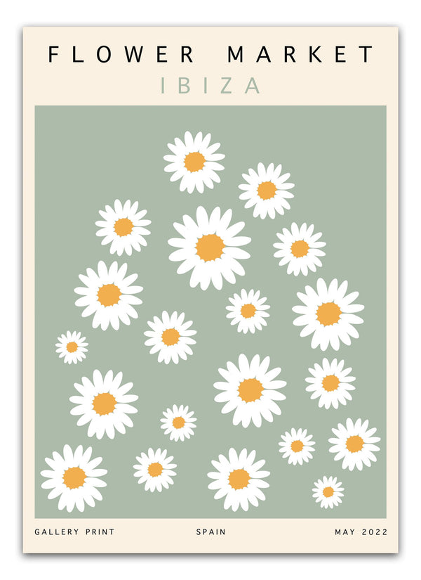 Flower market - Ibiza Plakat