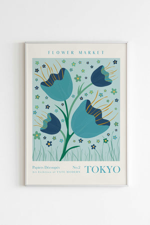 Oplev den fortryllende skønhed på Blomstermarkedet i Tokyo med vores Flower Market Tokyo No.2 plakat