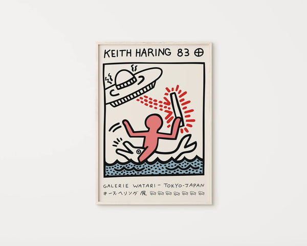 Galerie Watari - Keith Haring Plakat  | Japanske plakater