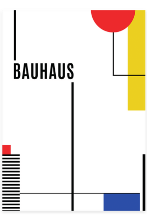 Geometri 2. Bauhaus Plakat