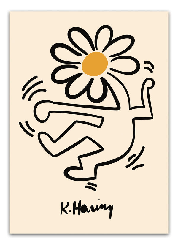 Keith Haring Gul Plakat