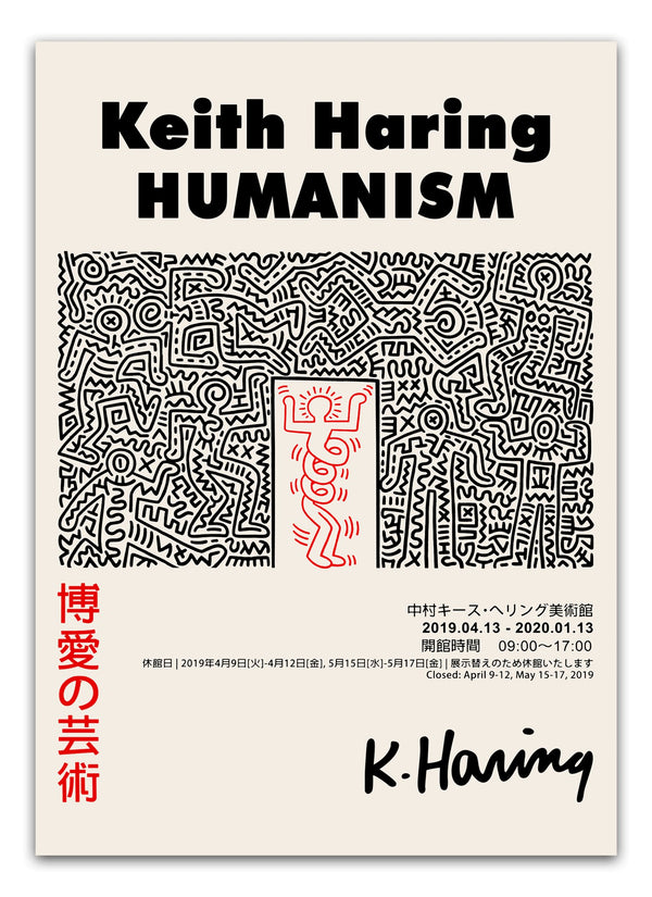 Keith Haring "HUMANISM" Plakat | Stort udvalg fra 39,-