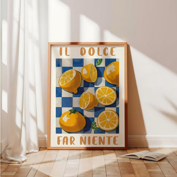 Italiensk "Il Dolce" Citron Plakat