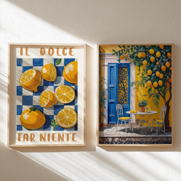 Italiensk "Il Dolce" Citron Plakat