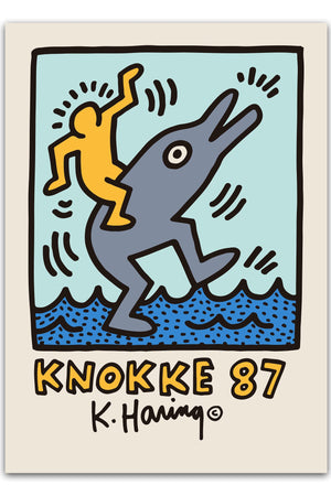 Knokke Dolphin - Keith Haring Plakat