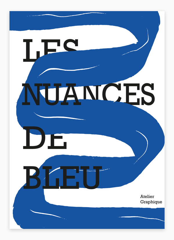 Les Nuances De Bleu Plakat