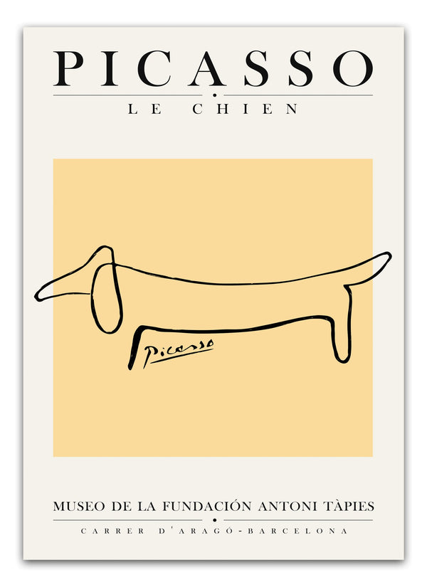 Picasso Le Chien Plakat