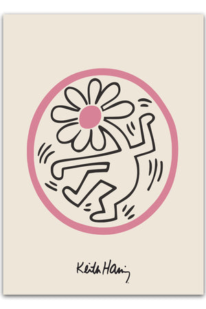 Pink Dancer - Keith Haring Plakat