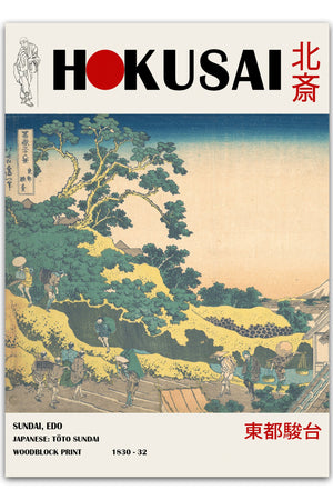 Sundai Edo - Hokusai Plakat | Billige Japanske Plakater