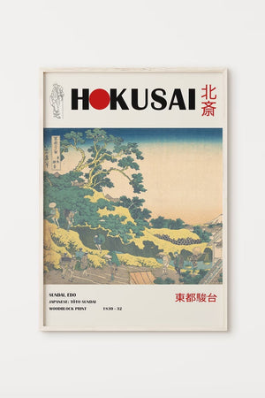 Sundai Edo - Hokusai Plakat | Billige Japanske Plakater