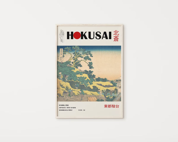 Sundai Edo - Hokusai Plakat | Billige Japanske Plakater