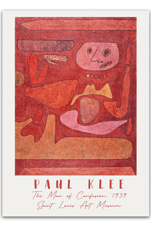 The Man of Confusion Paul Klee Plakat - Plakat til hjemmet 