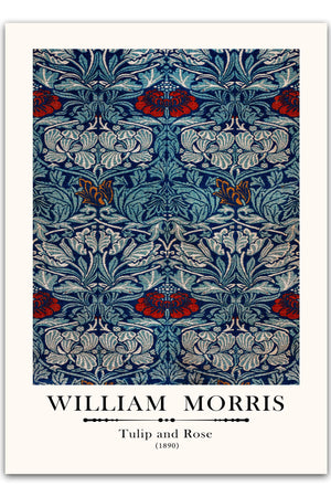 William Morris - Tulip & Rose Plakat