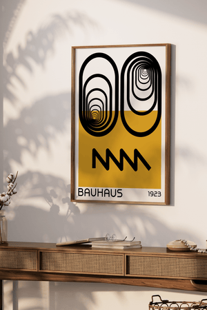 Yellow Eyes Bauhaus Plakat