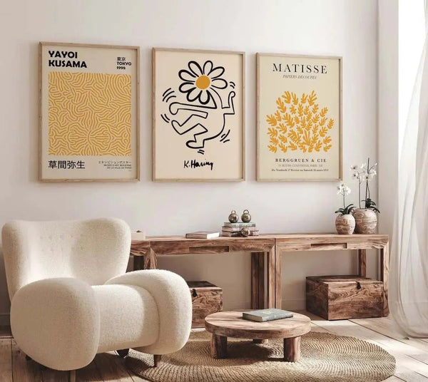 Gul Matisse Plakat | "Yellow Papiers Decoupes" Poster - Få leveret 2 dage